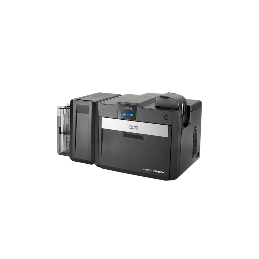 HID FARGO HDP6600 high-definition retransfer ID card printer front view