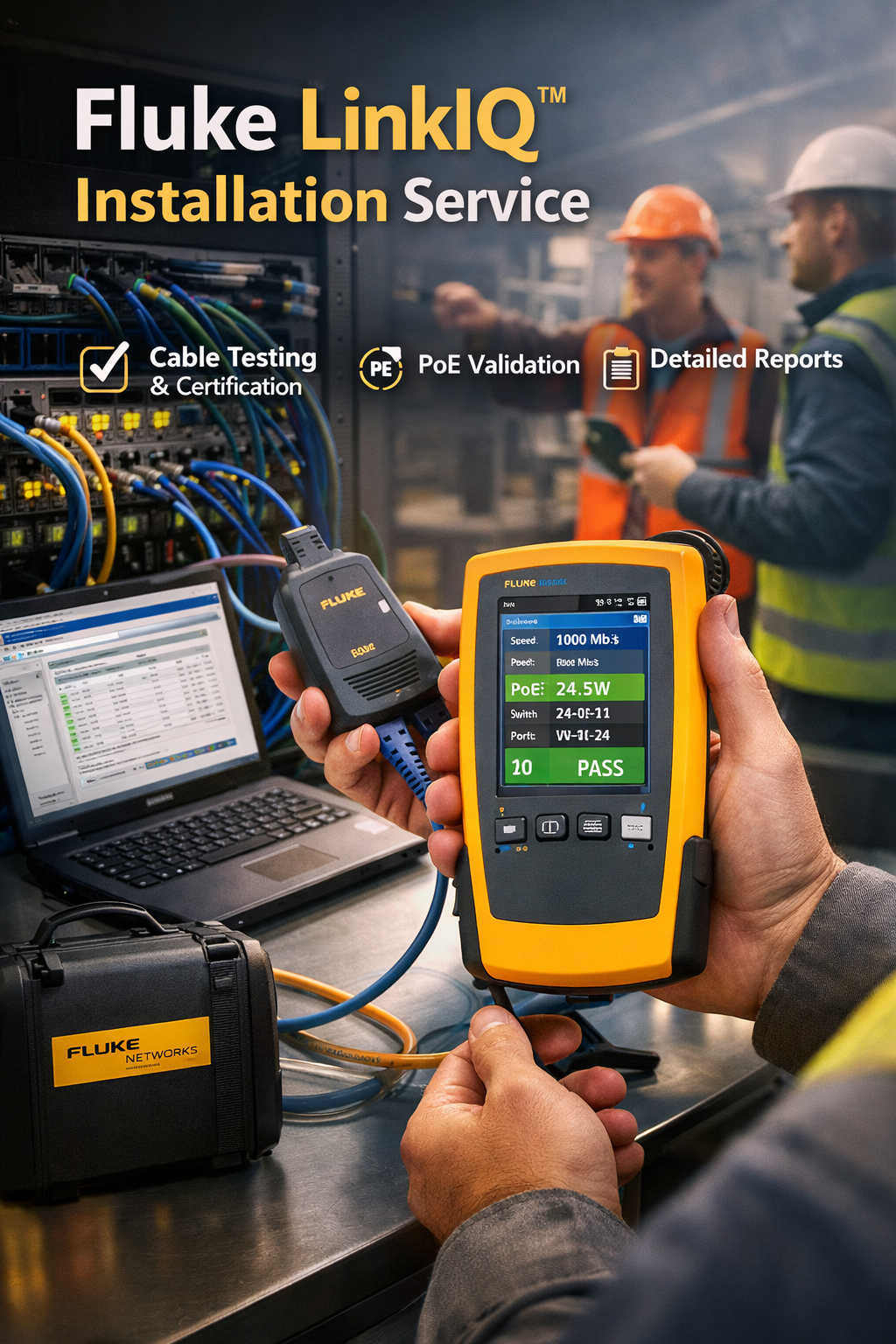 UTP Cable Fluke Network Testing Installation Provider: Dream Technologies Ltd