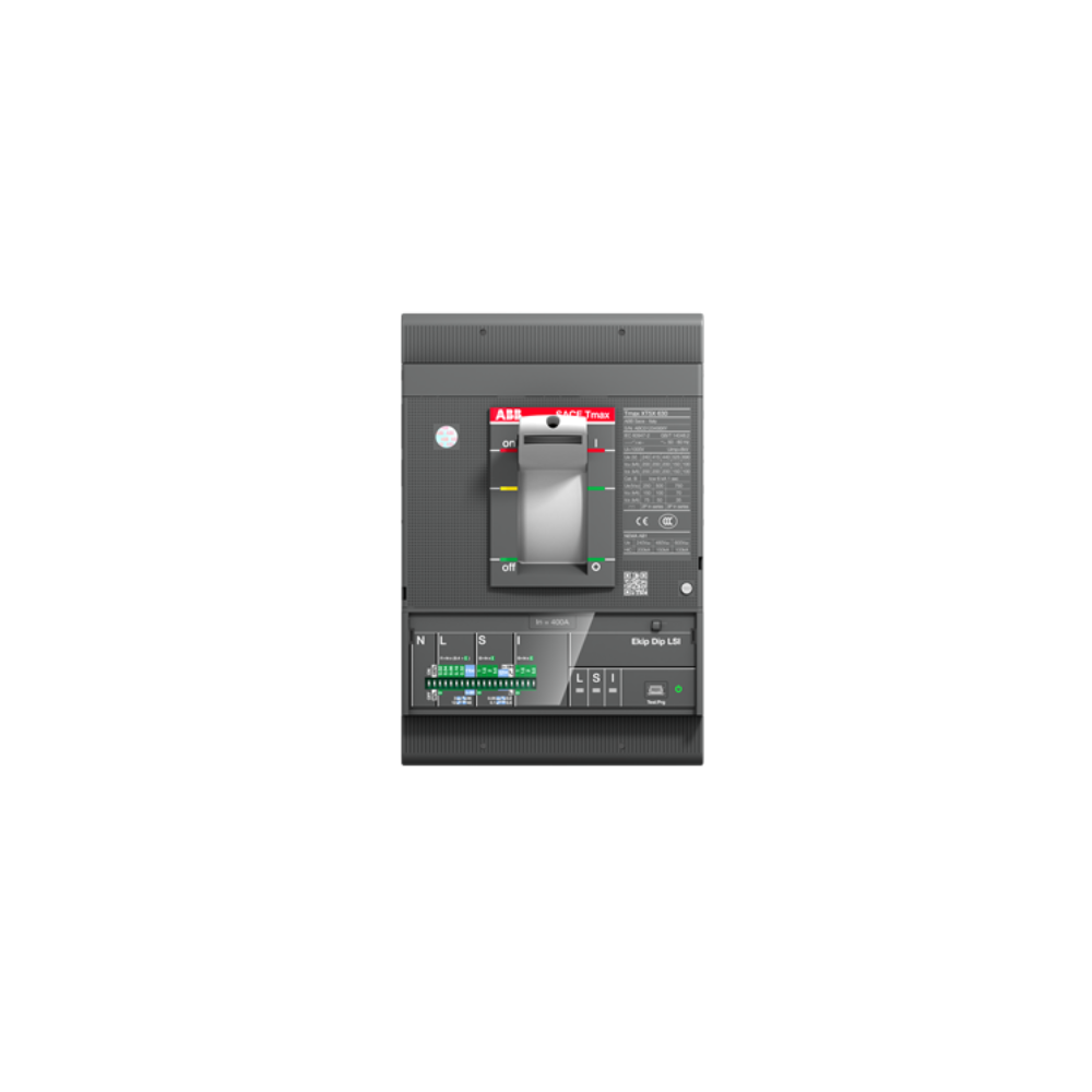ABB XT5H400 400A 3 Pole Moulded Case Circuit Breaker front view