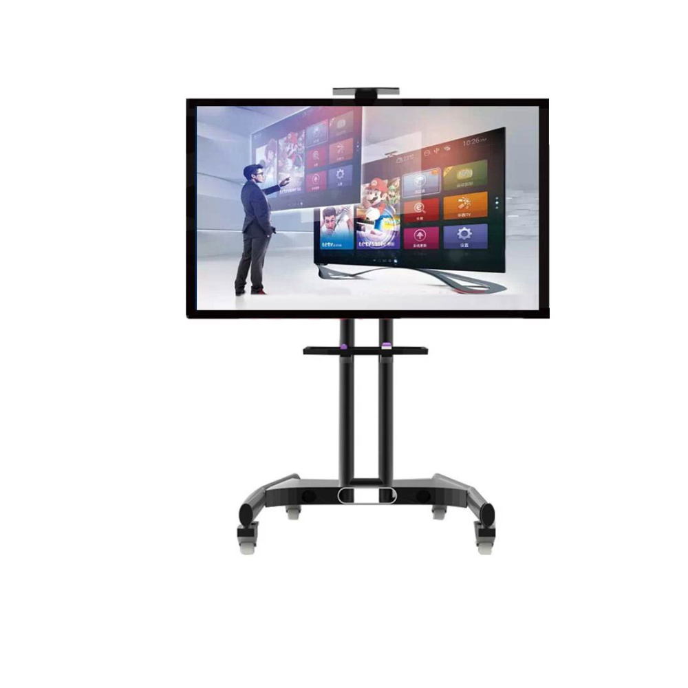 55-inch Smart Interactive Whiteboard with movable rack for office and classroom use in Bangladesh