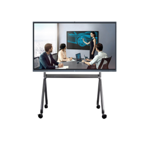 75-inch educational conference all-in-one machine with touch whiteboard screen and movable rack.