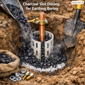 Charcoal with Slot Dosing for Earthing Boring in Bangladesh