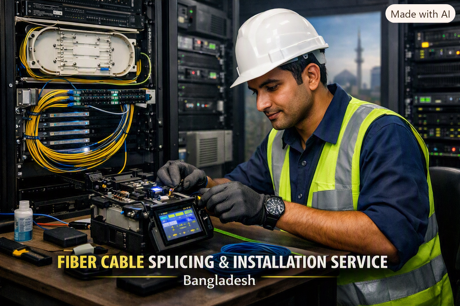 Where Can I Get Fiber Cable Splicing and Installation Service Near Me in Bangladesh?