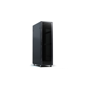 Toten 42U 800x1000mm Server Rack front view with glass door and cooling fans