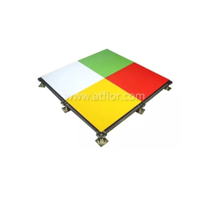 Glass tile calcium sulphate raised floor panel with artistic finish