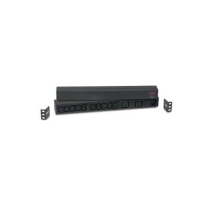 APC NetShelter Basic Rack PDU AP9559 1U 10 C13 and 2 C19 Outlets front view