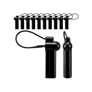 500 Clothing Security Tags RF 8.2MHZ Black Tag with String Lanyard in Bangladesh